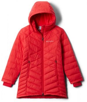 Columbia G HEAVENLY LONG JACKET Dievčenská bunda, červená, veľkosť