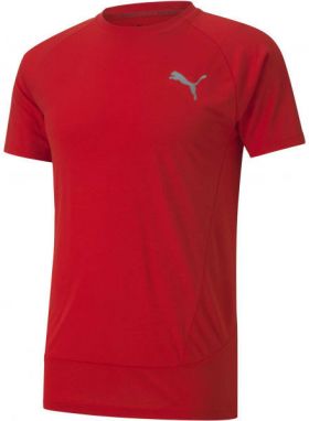 Puma EVOSTRIPE  TEE Pánske športové tričko, červená, veľkosť