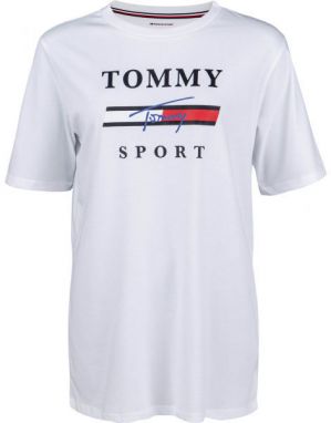 Tommy Hilfiger GRAPHICS  BOYFRIEND TOP Dámske tričko, biela, veľkosť