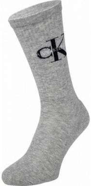 Calvin Klein MEN CREW 1P CK JEANS RIB DESMOND Pánske ponožky, sivá, veľkosť