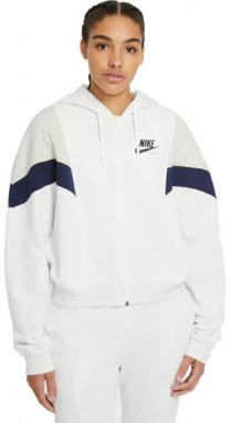 Nike SPORTSWEAR HERITAGE Dámska mikina, biela, veľkosť