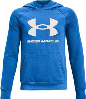 Under Armour RIVAL FLEECE HOODIE Chlapčenská mikina, modrá, veľkosť