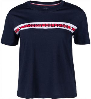 Tommy Hilfiger SS TEE Dámske tričko, tmavo modrá, veľkosť