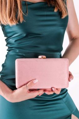 Ružová clutch kabelka Naomi