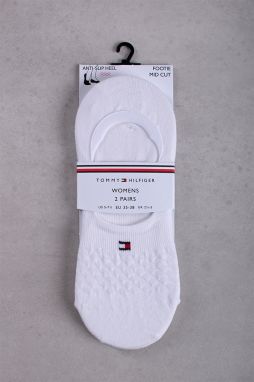 Dámske biele balerínkové ponožky Footie Diamond Structure - dvojbalenie