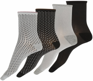 BeckSöndergaard Ponožky  sivá / čierna / biela