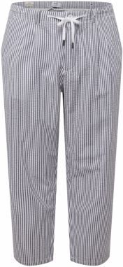 Only & Sons Big & Tall Plisované nohavice 'LEO'  námornícka modrá / biela