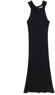 MANGO Pletené šaty 'LILI'  čierna
