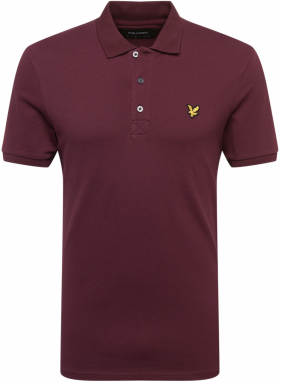 Lyle & Scott Tričko  žltá / burgundská