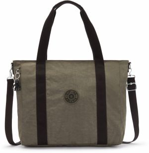 KIPLING Shopper 'Asseni'  kaki / čierna