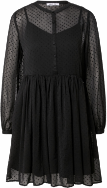 ABOUT YOU Košeľové šaty 'Payton'  čierna / priehľadná