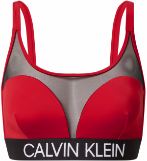 Calvin Klein Swimwear Bikinový top  červená / čierna