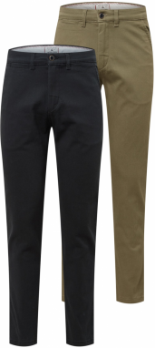 JACK & JONES Chino nohavice 'Marco'  svetlozelená / čierna