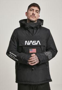 Mister Tee Prechodná bunda 'Nasa'  červená / čierna / biela