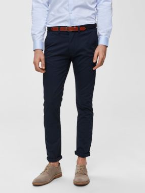 SELECTED HOMME Chino nohavice 'SHHYARD SLIM FIT'  námornícka modrá