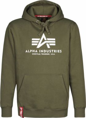 ALPHA INDUSTRIES Mikina  olivová / biela