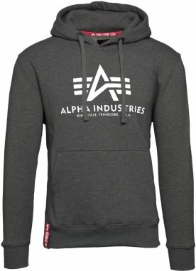 ALPHA INDUSTRIES Mikina  tmavosivá / biela