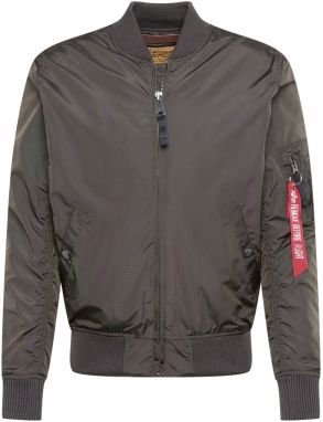 ALPHA INDUSTRIES Prechodná bunda 'MA-1 TT'  sivá / červená / biela