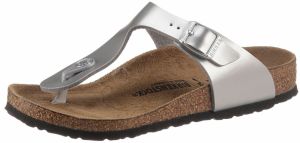 BIRKENSTOCK Žabky 'Gizeh'  strieborná