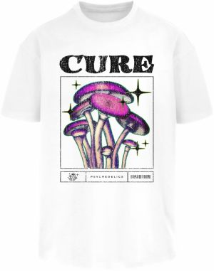 Mister Tee Tričko 'Cure'  fialová / čierna / biela