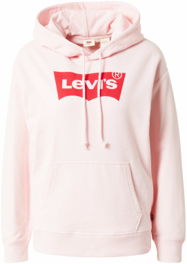 LEVI'S ® Mikina  pastelovo ružová / červená