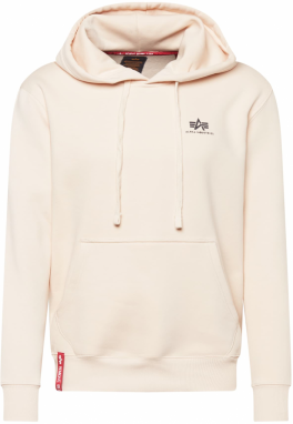 ALPHA INDUSTRIES Mikina  červená / čierna / perlovo biela