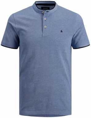 JACK & JONES Tričko 'Paulos'  tmavomodrá / modrá melírovaná