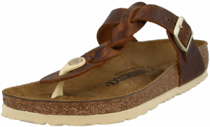 BIRKENSTOCK Žabky 'Gizeh'  béžová / koňaková