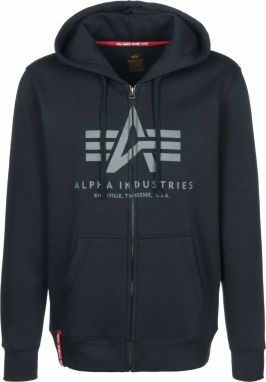 ALPHA INDUSTRIES Tepláková bunda  námornícka modrá / sivá / červená / biela