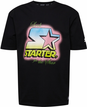 Starter Black Label Tričko  svetlomodrá / žltá / ružová / čierna