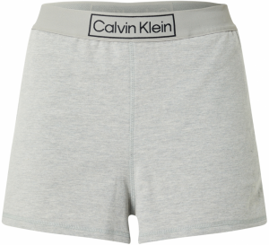 Calvin Klein Underwear Pyžamové nohavice  sivá melírovaná / čierna