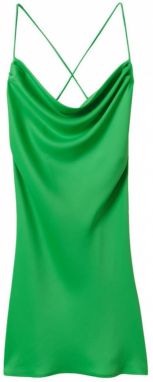 MANGO Kokteilové šaty 'Lupe'  zelená