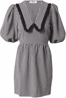 Dorothy Perkins Šaty 'Gingham'  čierna / biela