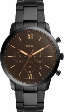 FOSSIL Analógové hodinky 'Neutra Chrono'  hnedá / čierna