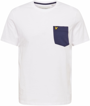 Lyle & Scott Tričko  tmavomodrá / tmavožltá / biela