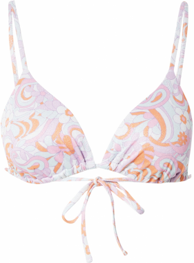 HOLLISTER Bikinový top  svetlomodrá / fialová / oranžová