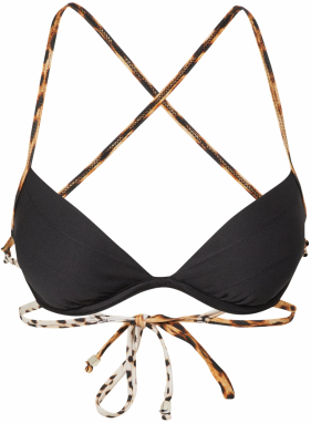 River Island Bikinový top  hnedá / čierna