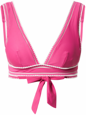 Hunkemöller Bikinový top 'Maya'  fuksia / biela