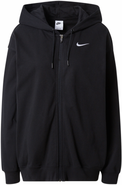 Nike Sportswear Tepláková bunda  čierna / biela