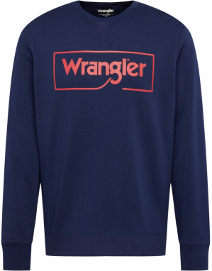 WRANGLER Mikina  námornícka modrá / červená