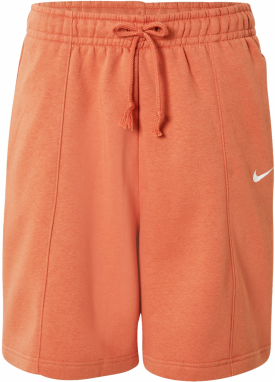 Nike Sportswear Nohavice  oranžovo červená / biela