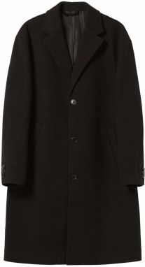 Bershka Prechodný kabát  čierna