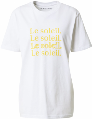 Les Petits Basics Tričko  žltá / biela