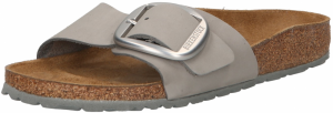 BIRKENSTOCK Šľapky 'Madrid'  kamenná / strieborná