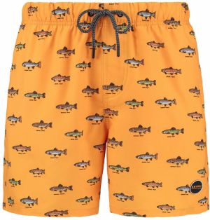 Shiwi Plavecké šortky 'GO FISH'  karamelová / svetlohnedá / oranžová / lososová / čierna