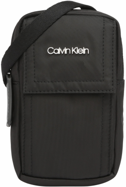 Calvin Klein Taška cez rameno  čierna / strieborná