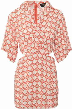 Dorothy Perkins Petite Šaty  oranžová / pastelovo oranžová / biela