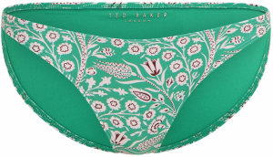 Ted Baker Bikinové nohavičky  zelená / tmavočervená / biela