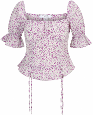 Dorothy Perkins Petite Blúzka  zelená / fialová / orchideová / biela