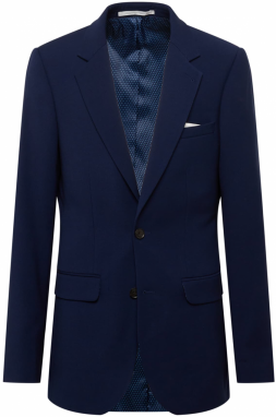 BURTON MENSWEAR LONDON Biznis sako 'Super Skinny Blue Texture Jacket'  námornícka modrá